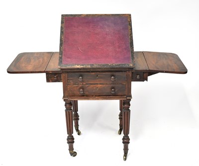 Lot 70 - A 19th century mahogany lamp table with later...