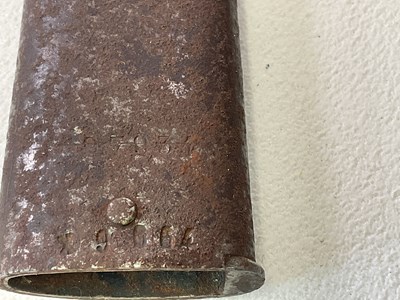 Lot 19 - A French M 1866 chassepot bayonet, with brass...