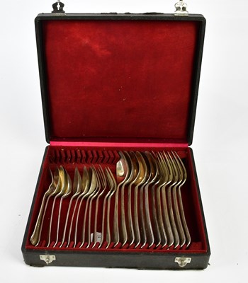Lot 2231 - A cased canteen of 19th century Dutch silver...