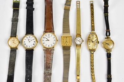 Lot 621 - A group of vintage watches, including two 9ct...