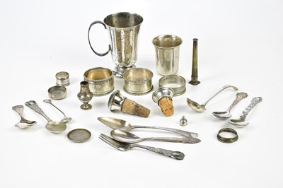 Lot 2478 - A group of Dutch small silver, including cup...
