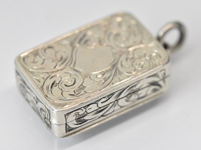 Lot 1402 - EDWARD SMITH; a small Victorian hallmarked...