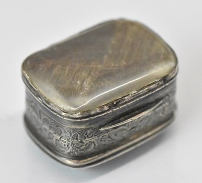 Lot 1403 - A George III hallmarked silver vinaigrette,...