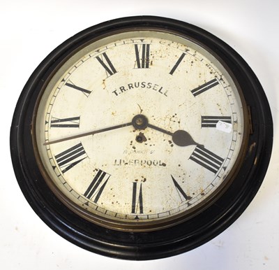 Lot 142 - T. R. RUSSELL, LIVERPOOL; an ebonised station...