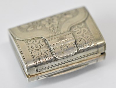 Lot 1388 - COCKS & BETTRIDGE; a George III hallmarked...