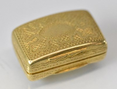 Lot 1412 - THOMAS SHAW; a tiny George IV silver gilt...