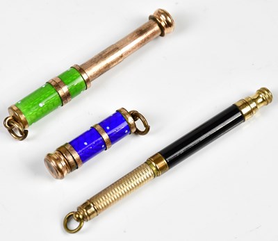 Lot 1338 - T CROSS; a late Victorian propelling pencil...