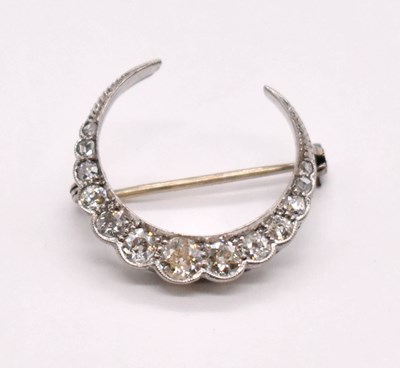Lot 1223 - A late Victorian white metal and diamond set...
