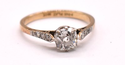 Lot 1224 - An early 20th century 18ct and platinum...