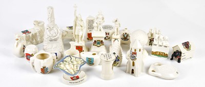 Lot 2795 - Twenty-three assorted crested ware models and...