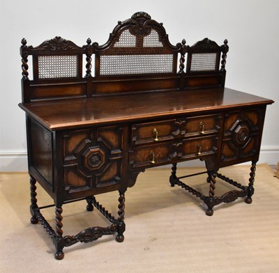 Lot 48 - An early 20th century oak sideboard in the...