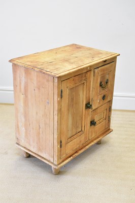 Lot 21 - A Victorian lead lined larder cupboard with...