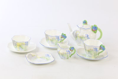 Lot 2335 - SHELLEY; an Art Deco tea for two service,...