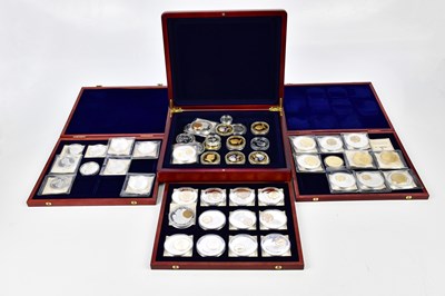 Lot 2596 - Four wooden cases containing proof and other...