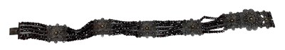 Lot 1455 - An Indian filigree white and yellow metal...