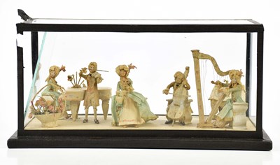 Lot 1271 - A cased diorama, 'Chamber Music', length 26cm,...