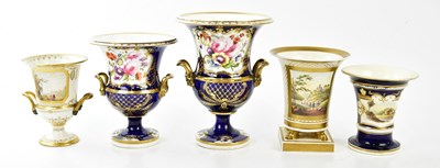 Lot 2778 - COALPORT; an early 19th century twin handled...