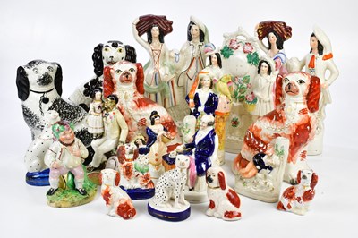 Lot 2725 - STAFFORDSHIRE; a large collection of 19th...