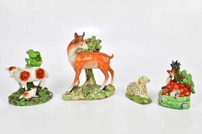 Lot 2702 - STAFFORDSHIRE; three late 18th century...