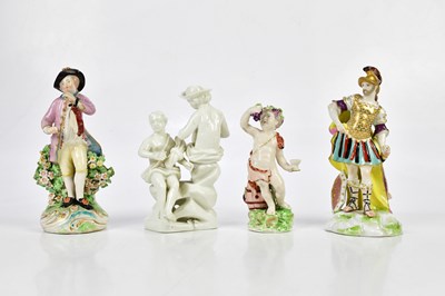 Lot 2703 - DERBY; two late 18th century figures...