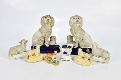 Lot 2728 - STAFFORDSHIRE; eight 19th century and later...
