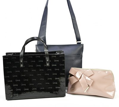 Lot 769 - RADLEY; a navy blue soft calfskin leather...
