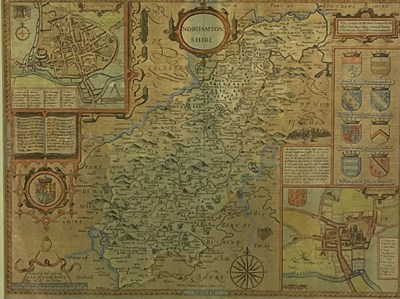 Lot 1434 - JOHN SPEED (1552-1629), 'Northamptonshire',...