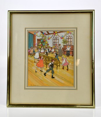 Lot 1827 - M CHAPMAN; watercolour, children's Christmas...