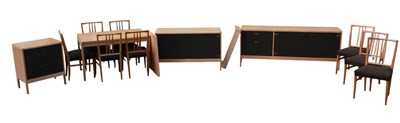 Lot 1147 - GORDON RUSSELL; a contemporary dining suite...