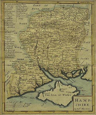 Lot 1447 - ROBERT MORDEN (1650-1703), 'Hampshire, with...