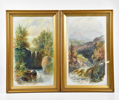 Lot 1801 - UNATTRIBUTED; a pair of Victorian painted oils...