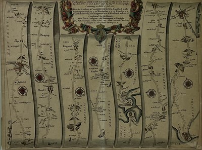 Lot 1460 - JOHN OGILBY (1600-1676), 'The Road from London...