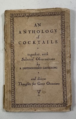 Lot 1399 - 'An Anthology of Cocktails, together with...