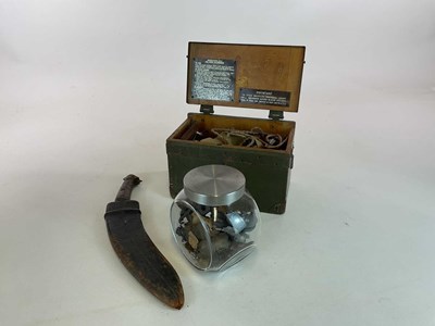 Lot 30 - A military field Morse code tap and telephone...