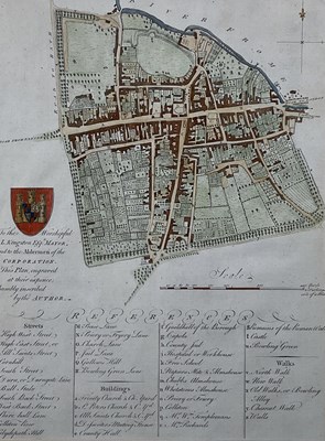 Lot 1464 - JOHN HUTCHINS (1698-1773), an untitled plan of...