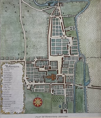 Lot 1465 - JOHN HUTCHINS (1698-1773), 'Plan of Winbourne...