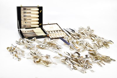 Lot 2285 - A large quantity of silver plated and...
