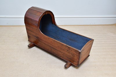 Lot 72 - A Victorian pine cradle, length 93cm.