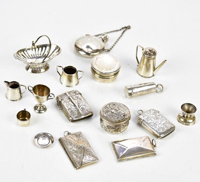 Lot 2224 - A collection of miniature and other hallmarked...