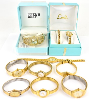 Lot 1079 - Various ladies' gold plated and gold-coloured...