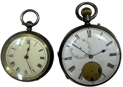Lot 1658 - A hallmarked silver cased pocket watch, the...