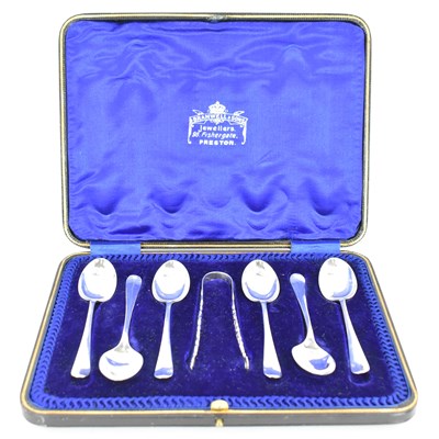 Lot 908 - COOPER BROS & SONS LTD; a caset set of six...