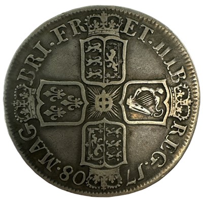 Lot 1631 - A Queen Anne 1708 half crown.