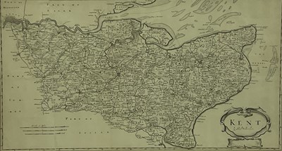 Lot 1426 - ROBERT MORDEN (1659-1703); 'Kent', uncoloured,...