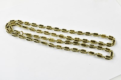 Lot 2444 - A heavy 14ct yellow gold necklace, approx 100g.