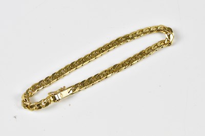 Lot 2486 - A 9ct yellow gold curb link bracelet, approx...
