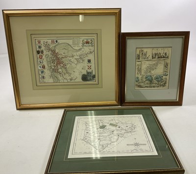 Lot 1472 - J. CARY, 'Rutlandshire', 1787, with text verso...