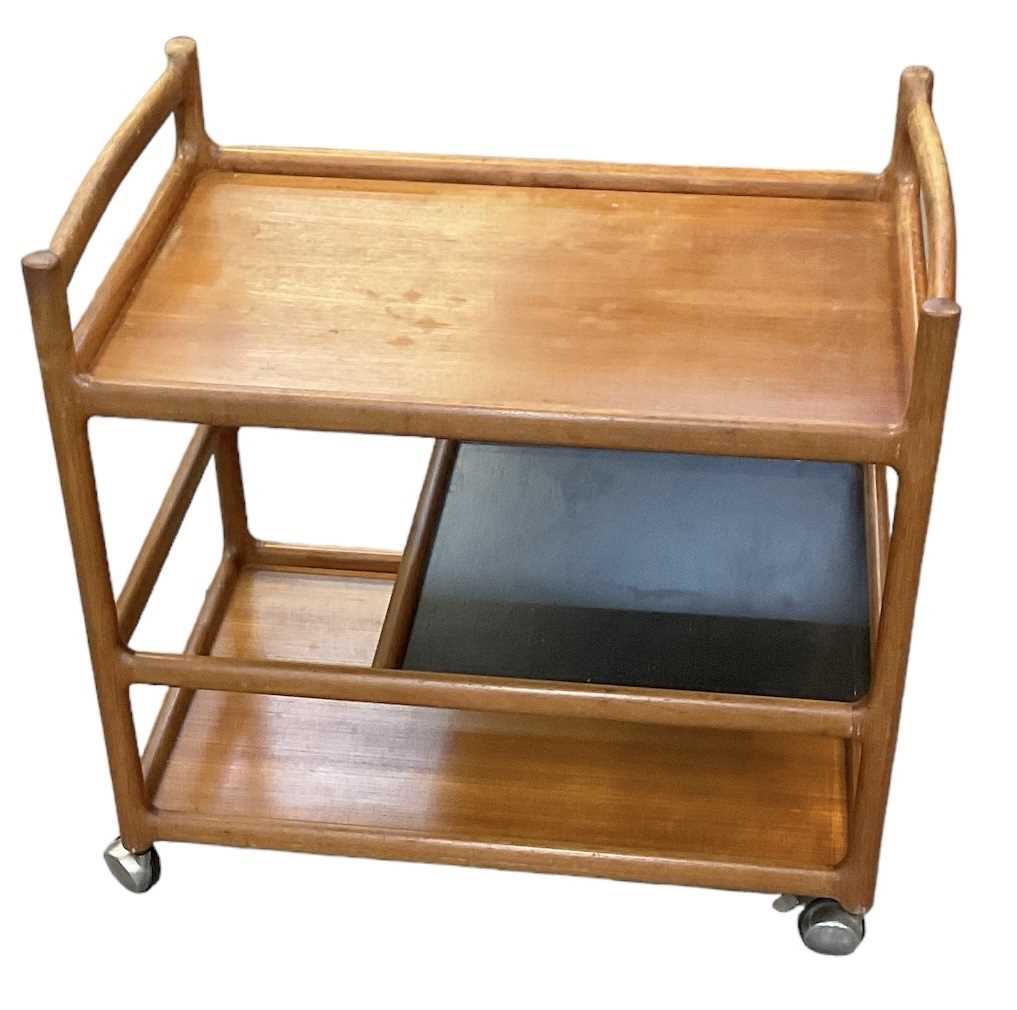 Lot 60 - SILKEBORG; a Danish mid century teak three...
