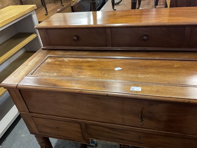 Lot 30 - A 19th century mahogany writing desk, with...
