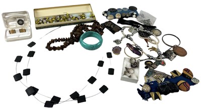 Lot 1544 - A quantity of costume jewellery including...